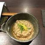 Sumiyaki Kappou Fukurou - お通しは餡掛け大根