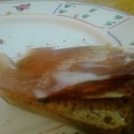ヴルストハウゼ 川上 - ドイツパンに生ハムのせてみました。
