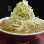 千里眼 - 9/2011の豚ラーメン麺半野菜ちょい増し