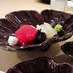 まき村 - 鮪と真子鰈のお造