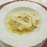 ペレグリーノ - 自家製タリアテッレ、長野県の伊那の松茸和え