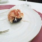 ペレグリーノ - １９か月熟成の多田昌豊さんのペルシューに新潟佐渡島の完熟のイチジク