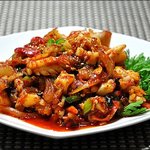 チーズタッカルビ＆サムギョプサル韓国料理やさい畑 - たこ炒め