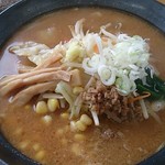 中華そば陽小屋 - 味噌ラーメン750円　配膳時