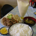 銀星食堂 - 2011.9.8 A定食　ジンギスカン