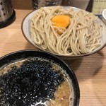煮干そば 流。 - ゲリラ限定『煮干スワロー別盛り』大盛 ＋生卵
      