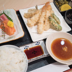 Agehan - 私は和定食380HKDを。パンチは無いがそこそこ無難に美味しい。