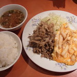 グリルニューハマヤ - 焼肉定食（ミックス）