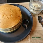 高砂パンケーキ茶屋 パンドウィッチ - プレーンホットケーキ。アイスは別添えで提供して頂けます。