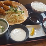 街かど屋 - カキフライ定食