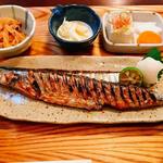 リゾム - サンマ（北海道産）塩焼き定食（900円）