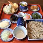 手打ちそば極楽乃 - あねっこ定食 1050円