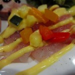 ビストロ アオキ - シマアジのカルパッチョ