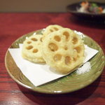ゆうがた - 蓮根の天ぷら