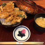 手創り旬菜と和食 せん 金沢駅前店 - 白海老の天丼