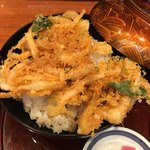 手創り旬菜と和食 せん 金沢駅前店 - 白海老の天丼