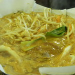 お店の人が様子を見ながら、混ぜてくれます