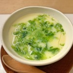 鮨　おさ内 - あおさの茶碗蒸し