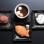 Midori - 【選べる和菓子】おはぎ、たい焼き、大福、白玉ぜんざい