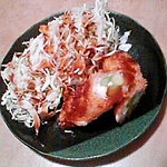 斉藤惣菜店 - アスパラ＆チーズ肉巻きフライ（千切りキャベツ付）