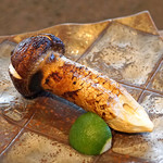 柳家 - 松茸の炭火のタレ焼