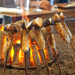 柳家 - 松茸の炭火のタレ焼