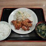 ヴィラグリル - ネギポン酢唐揚げ（ご飯・みそ汁付き）