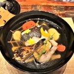 龍吟 - 「収穫祭の椀」羽衣真蒸・炭焼甘鯛・柚子