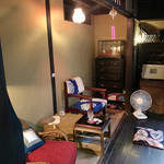 縁側席のスペース('18.8月中旬)