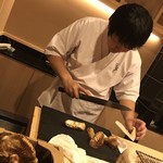 はらまさ - 切られている松茸