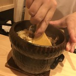 はらまさ - 松茸ご飯が混ぜられます(o^^o)