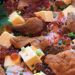 食幹 ソラマチ - ウニのせちらし重 美味しさが弾けそう！