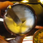 風流お好み焼 染太郎 - ラード（油です）を使います