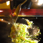 風流お好み焼 染太郎 - あの味もんじゃ のつくり始め３