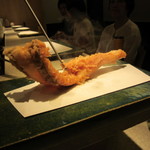 穴子　お約束の技と共に