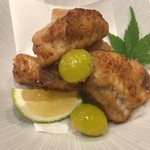 鳥田中 - 江戸前の天然とらふぐの唐揚げ　お見事です！