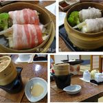 湯元館 - 夕食,蒸し物,湯元館,濁河温泉(岐阜県下呂市)食彩品館.jp撮影