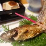 新日鐵住金名古屋きそこま山荘 - 山女魚の塩焼き