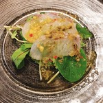 三栗 - スズキのカルパッチョ