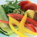 カフェ プレーゴ - 農家さん直送！！朝採り野菜の菜園サラダ