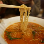 鳳仙花 - 細麺の担々麺