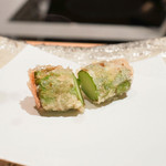 にい留 - アスパラ端の部分