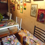 まっちゃげ - 壁やテーブルには、シェフえんちゃん♪のカワイイ絵がいっぱい（●＾o＾●）好きだな～エンちゃんの絵☆