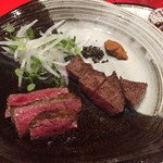 六本木うかい亭 - 粒胡椒に山わさびとソース