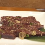 桔梗苑 - 『和牛レバー』￥690円もしかしたら生で食べても大丈夫じゃないかな？笑と思うくらい新鮮です。