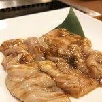 桔梗苑 - 『テッチャン　タレ』￥690  あっさりしていて食べやすいです。歯ごたえもありご飯との相性も抜群です。