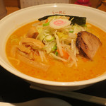 ななふく - みそラーメン 大盛　ズームアップ