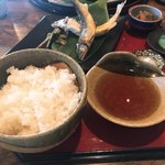 郷土料理ともん - 御飯、天つゆ