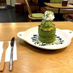 喫茶処のほほん茶屋 - もちふわ抹茶パンケーキ