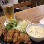 吉まぐれ屋 - チキン南蛮。タルタル山盛り♪